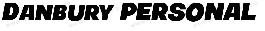 Danbury PERSONAL USE Regular字体转换